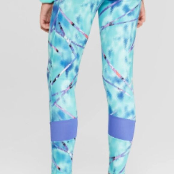 Girls' Shine Pieced Printed Leggings - Picture 2 of 2